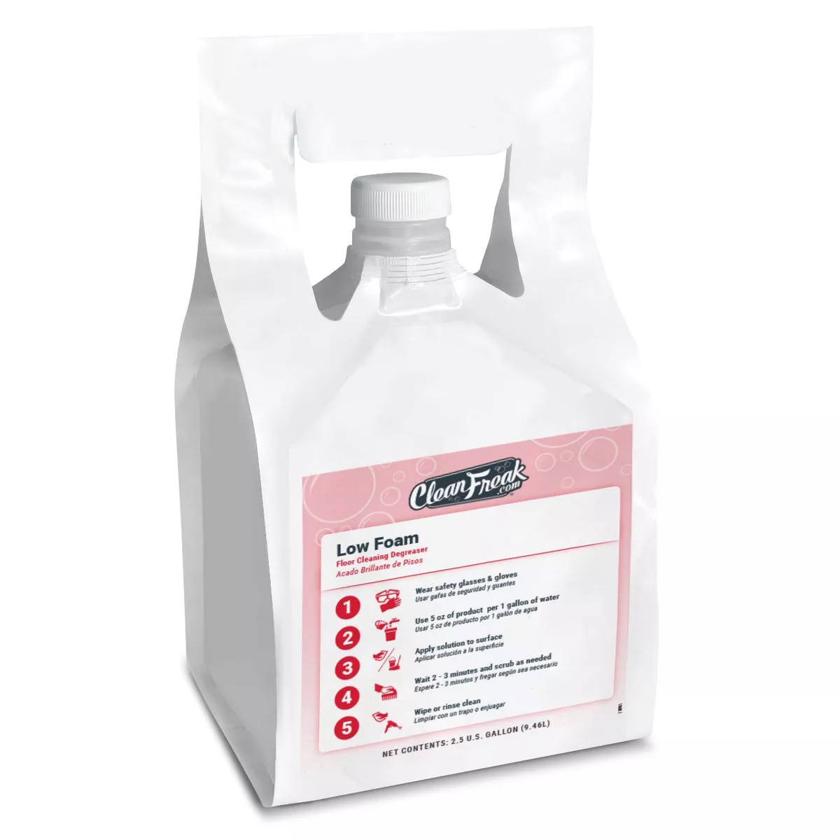 ‘Low Foam’ Floor Cleaning Degreaser (2.5 Gallon FlexMax Pouch)