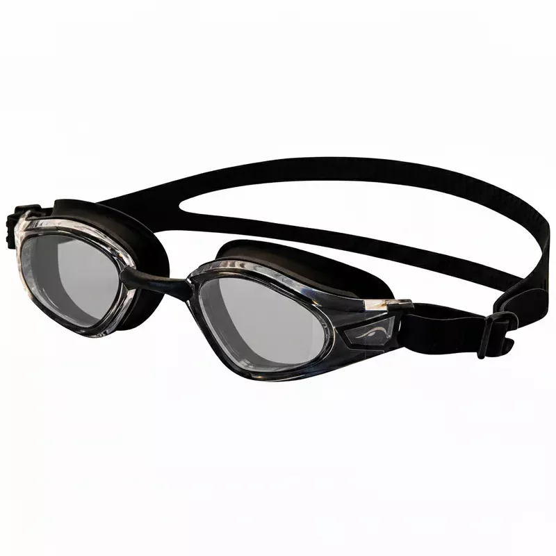 (Optical/Myopia) NanoClear™ Recon Optical Swim Goggles Smoke – (Black)