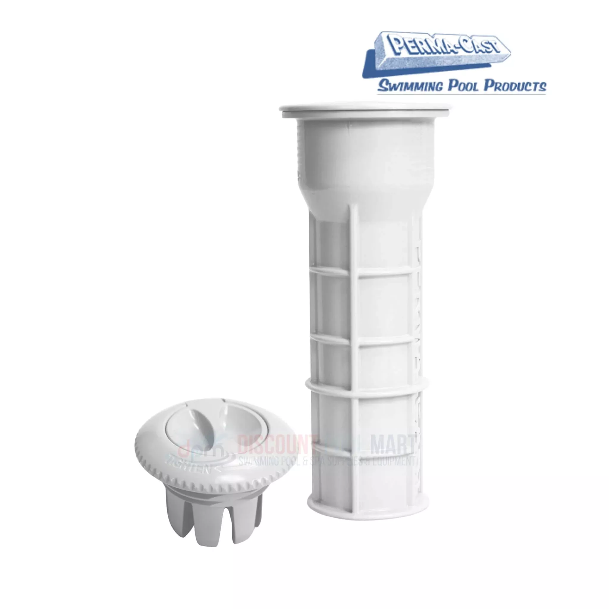 PS-7015-UW | White Umbrella Socket Pool Deck Anchor