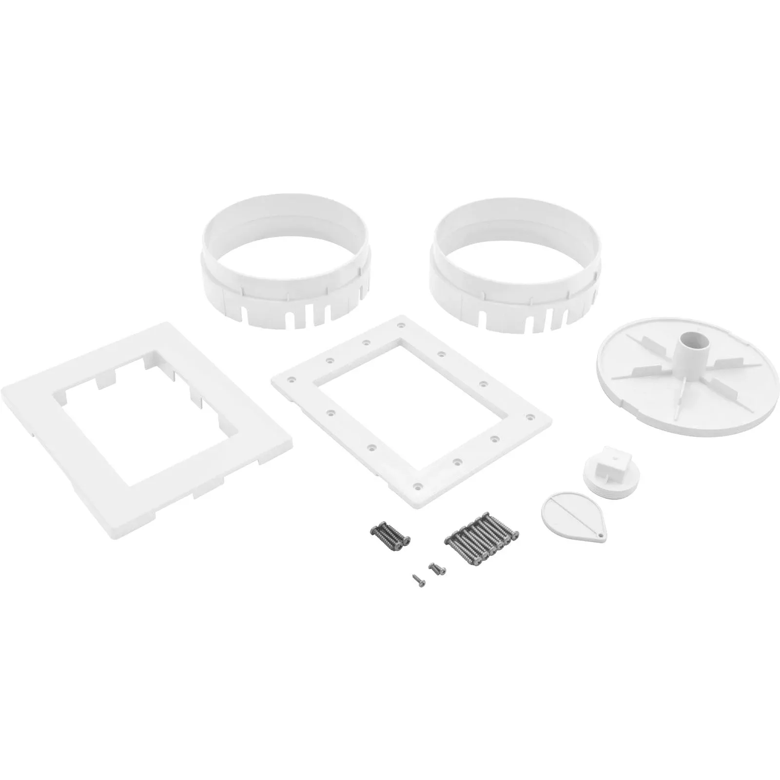 Skimmer Complete,WW Renegade,Pool Fiberglass,2″,White, Round
